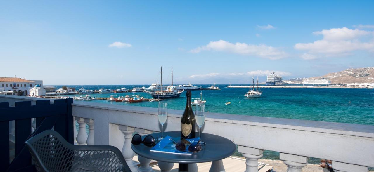 Mykonos Old Harbor Front Suite With Balcony Mykonos Town Exterior foto